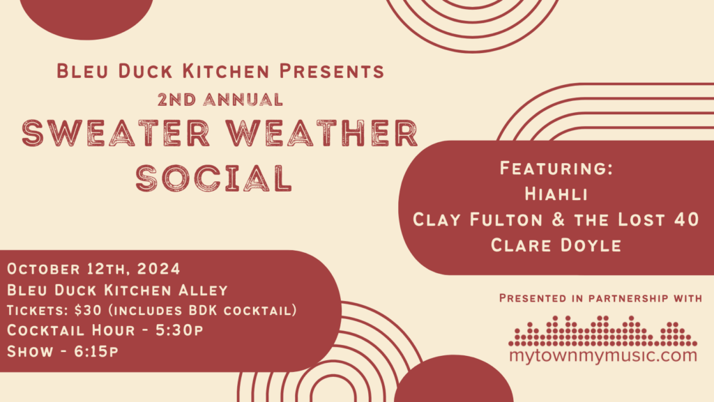 Sweater Weather Social - Bleu Duck Kitchen - Rochester MN